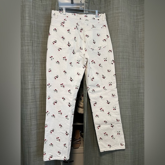 Reformation embroidered cherries jeans - Picture 7 of 8